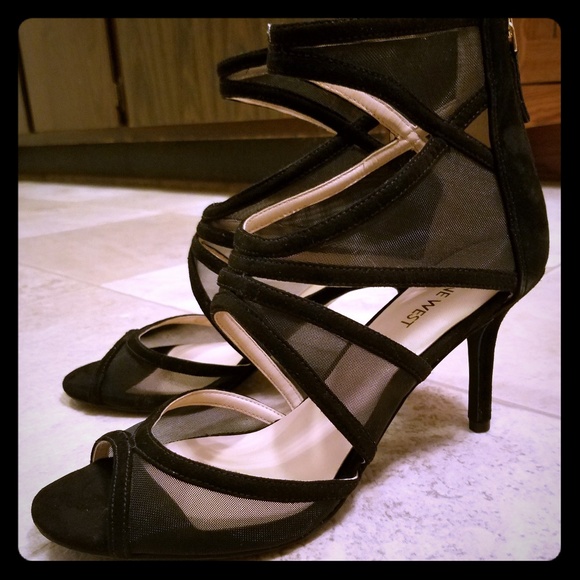 nine west mesh heels